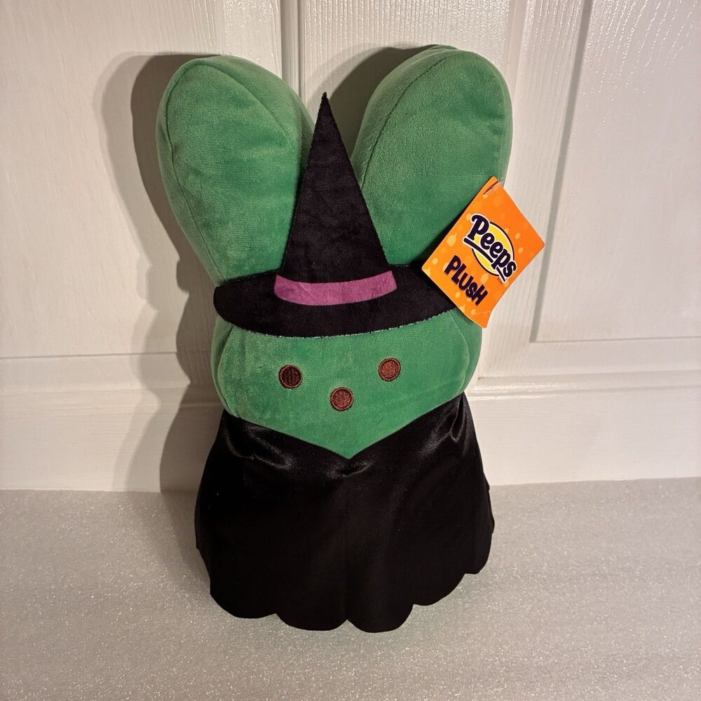 Halloween Green Peeps Dressed As A Witch By Dan Dee. 12.5” Tall. New W/ Tags